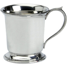 Christening Gift Pewter Tankard for Children Jacobean Shape Footed