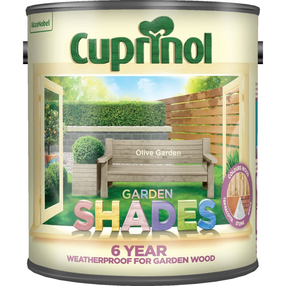 Twin Pack of Cuprinol Garden shades Olive Garden 2.5L