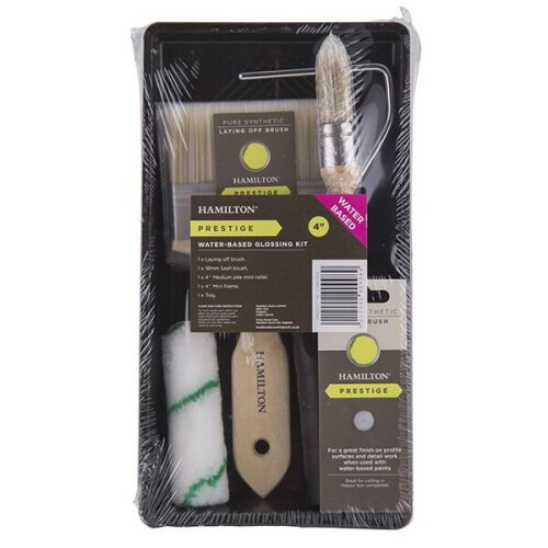 Hamilton Hamilton Prestige 5 Piece Water Based Glossing Kit 4in including 3M mixing stick