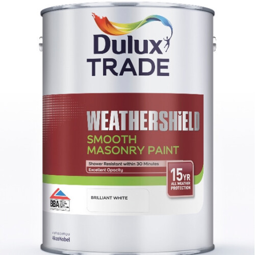 Dulux Dulux Trade Weathershield Smooth Masonry Black 5 Litres