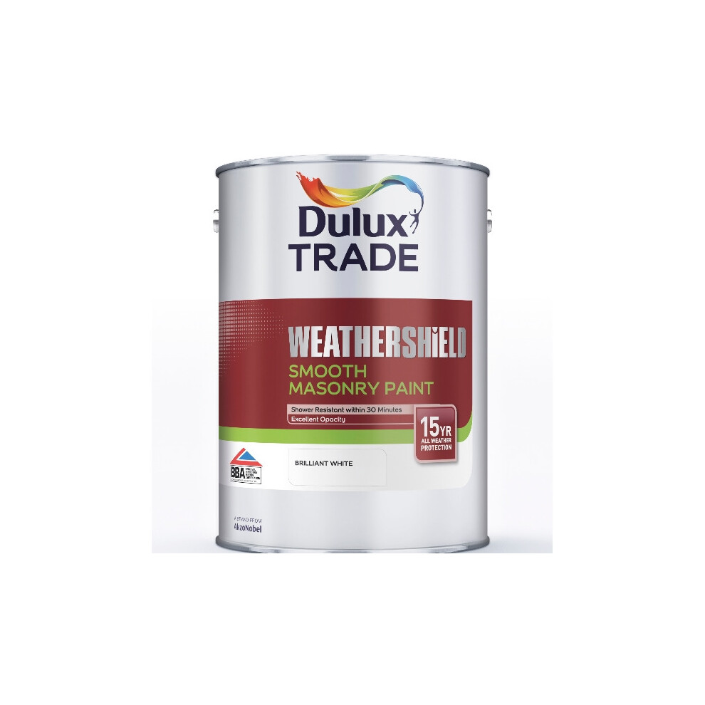 Dulux Trade Weathershield Smooth Masonry Black 5 Litres