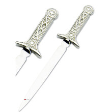 Letter Opener 18cm Pewter Handle Celtic Hilt Sword Design Ideal Wedding