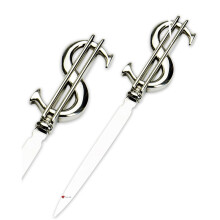 Letter Opener 18cm Pewter Handle USA Dollar Sign Design Ideal Wedding