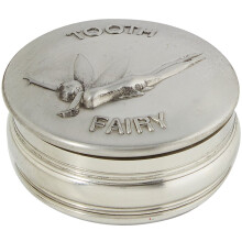 Children's Pewter 50mm Tooth Fairy Keepsake Tin Christening Gift
