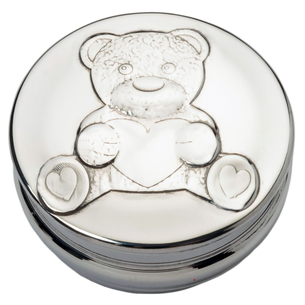 Children's Keepsake Box Teddy Design Baby Curl First Tooth Christening Gift I Luv Ltd