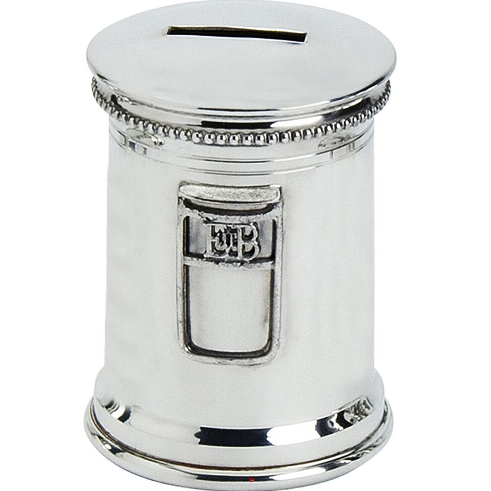 Piggy Bank For Children Pewter Post Box Shaped Money Box Ideal Christening Gift I Luv Ltd