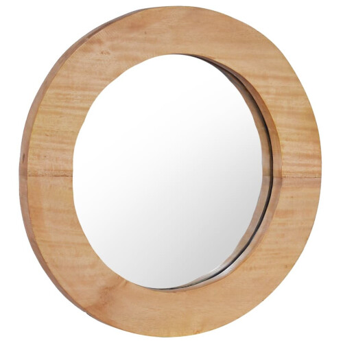 VidaXL vidaXL Wandspiegel 40 cm Teak Rund 1