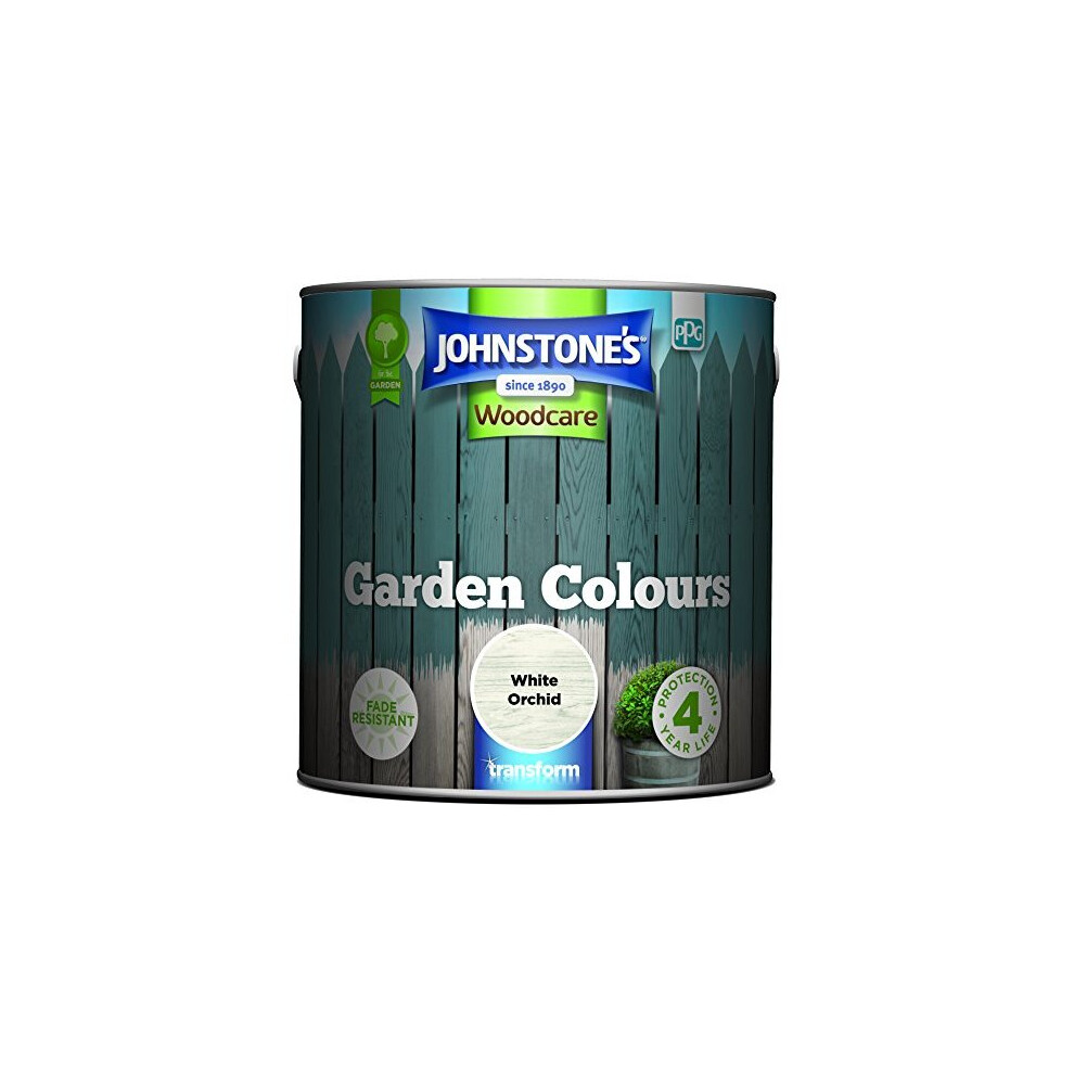 Johnstone's 309291 Garden Colours, White Orchid, 2.5 Litre