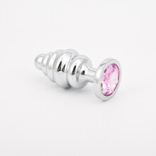 The Room Of Doom's - 3 Twisted, Jewelled Butt Plugs - Sapphire Blue