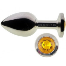 The Room Of Doom's - 3 Jewelled Butt Plugs - Bright Orange