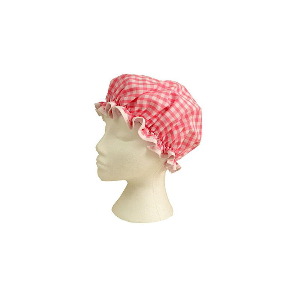 Vagabond-Bags-Ltd Vagabond Bags 1498 Gingham Shower Cap, Pink