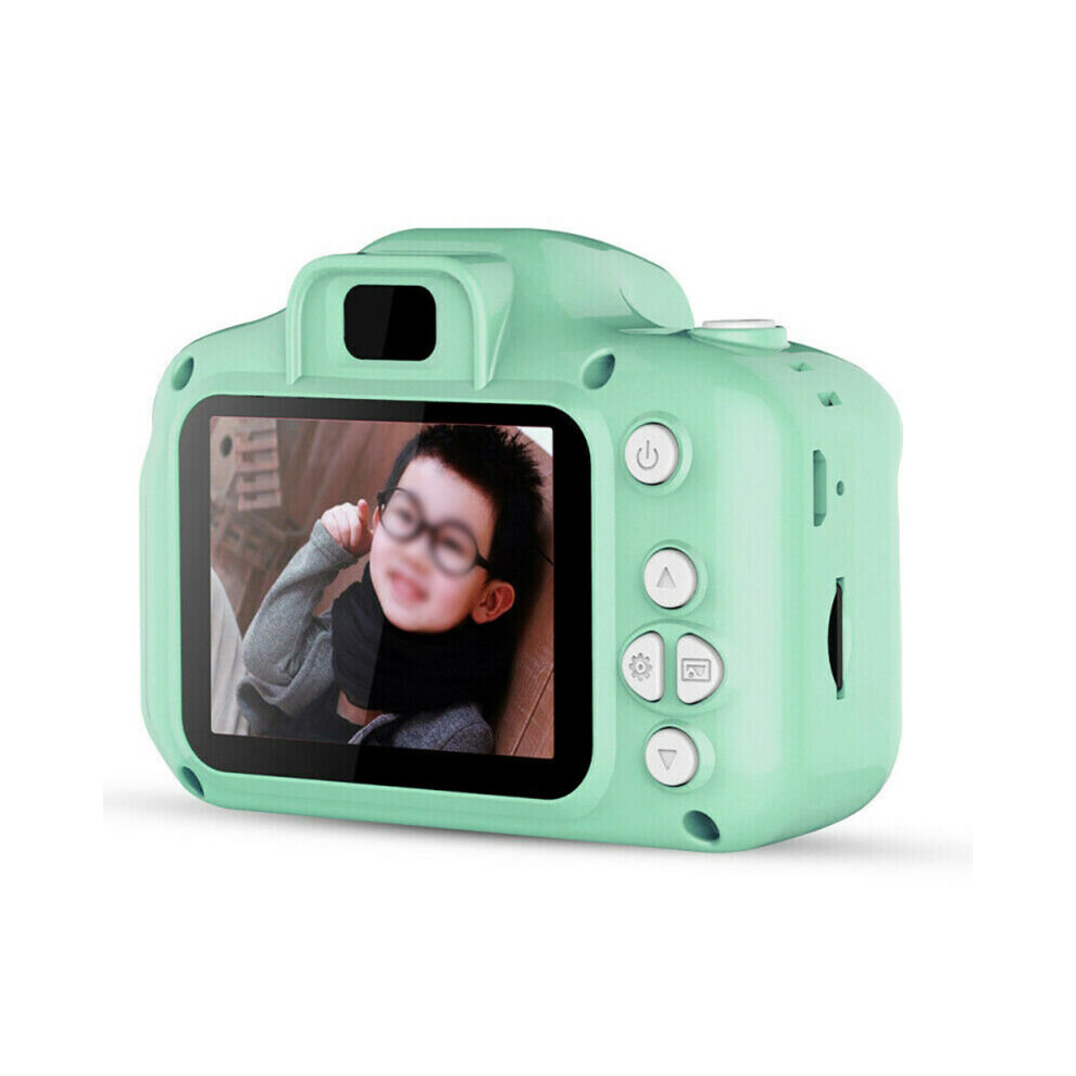 (Green) 2.0 inch Mini Digital Children Camera HD 1080P Camera Toy Gifts For Child Kids