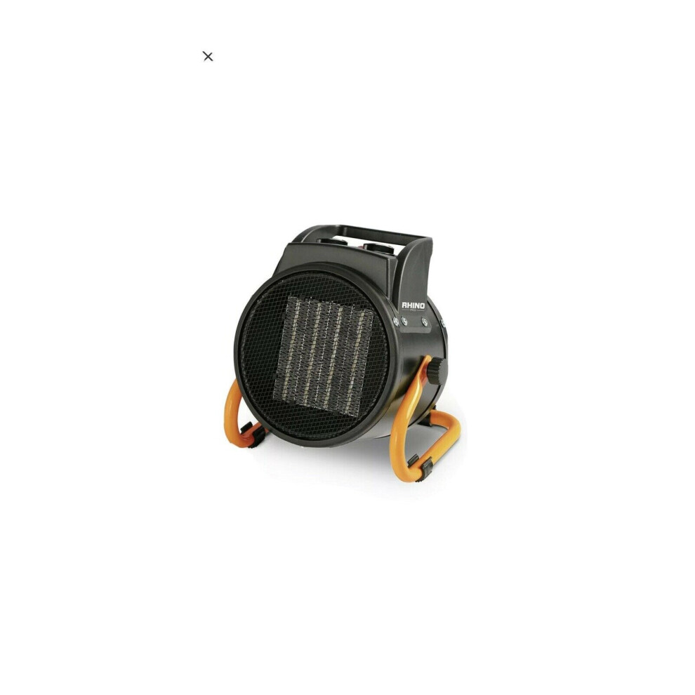 Rhino H02076 PTC2 2KW Fan Heater Three Selectable Heat Settings