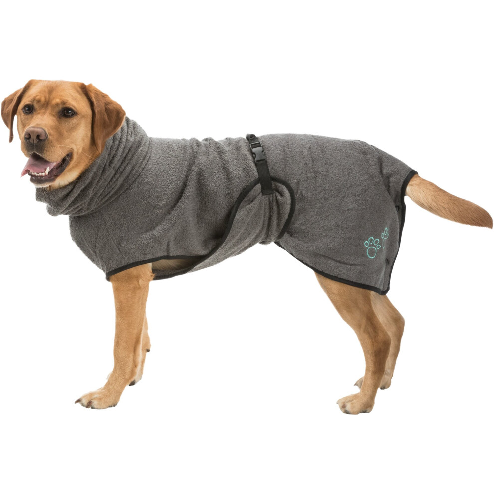 Trixie (M) Pet Dog Bathrobe | Dog Towel | Dog Drying Coat | Quick Drying | Fast Absorbing