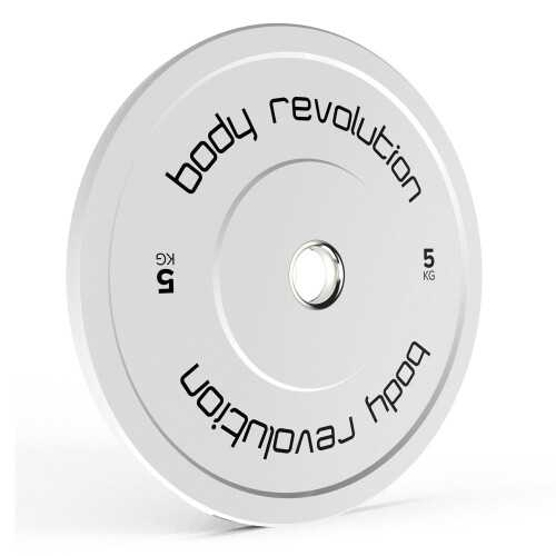 Body Revolution 2 x 5kg Olympische Halterschijven - Wit