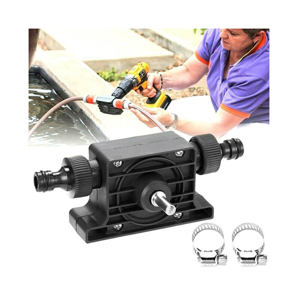 Hand Electric Drill Drive Self Priming Water Pump Pool Pond Small Transfer Pumps
