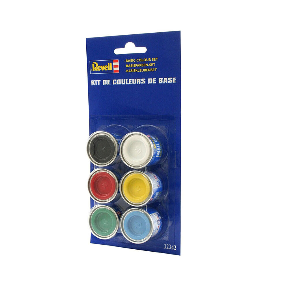 REVELL Base Colour Set (6x14ml colours) Enamel Paints 32342