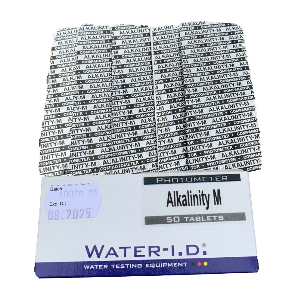 Pool Lab Alkalinity M Photometer Reagent Tablets 50 pack Alk Test