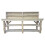 (3ft, Standard Legs) Wooden Workbench Indoor/Outdoor Double Shelf With Back Panel 7