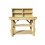 (3ft, Standard Legs) Wooden Workbench Indoor/Outdoor Double Shelf With Back Panel 4