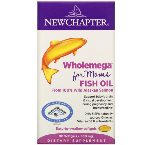 New Chapter, Wholemega Oil για Μητέρες, 935 mg, 90 Σκληροί Γεμίσκοι 1