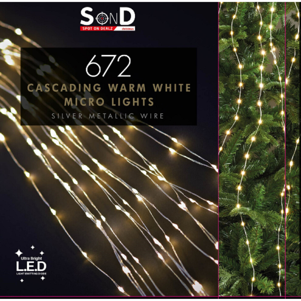 672 Sparkle LED Cascading Micro Tree Light-Warm White LED-G-382