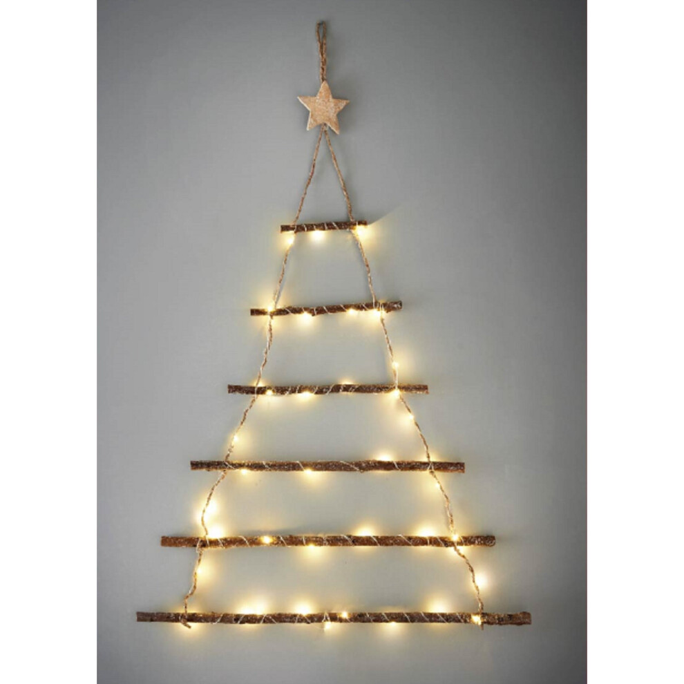 40 Warm White LED Lights Twig Wall Tree Christmas Decoration G-0383