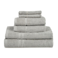 (Silver Grey) Allure Hotel Essentials Cotton 6 Piece Towel Bale 450gsm