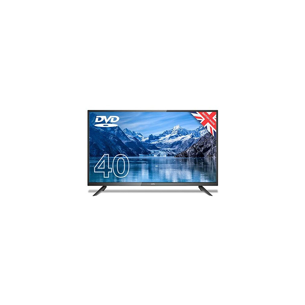 Cello ZF0204 40â inch Full HD LED TV with Built-in DVD player and Freeview HD 2020 Model Made in the UK (New 2020 Model),Black