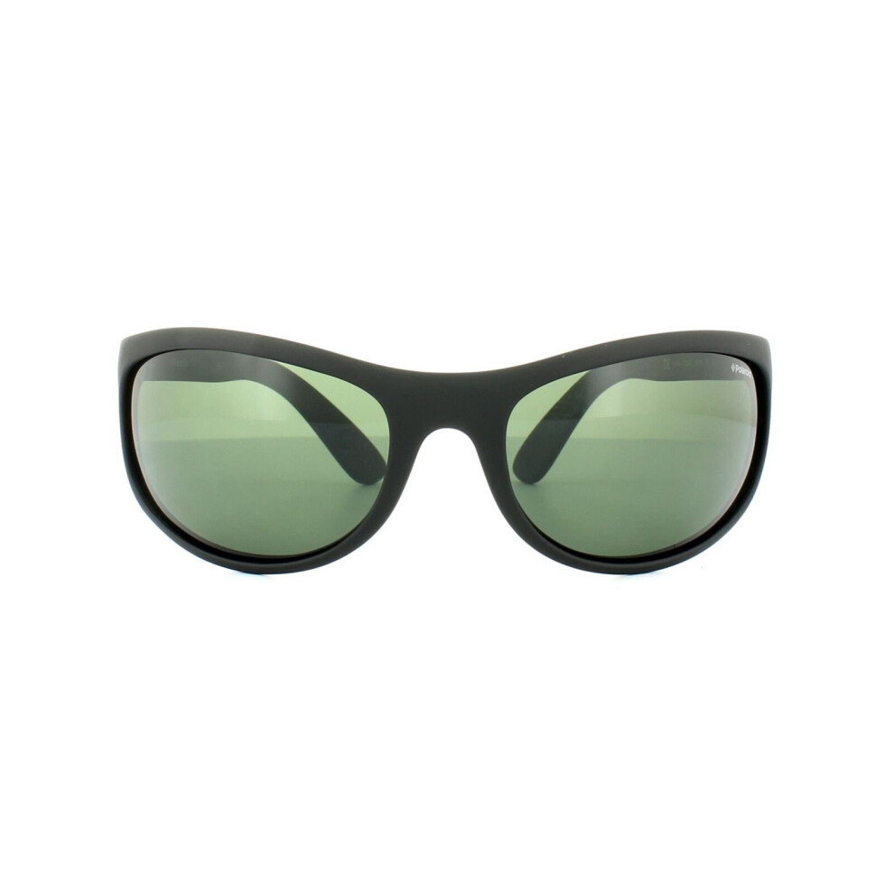 Polaroid Sport Sunglasses P7334 9CA RC Black Rubber Green Polarized