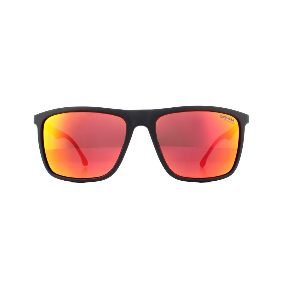 Carrera Sunglasses 8032/S 003 W3 Matte Black Red Mirror