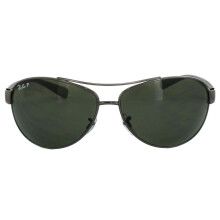 Ray-Ban Sunglasses 3386 Gunmetal Polarized Green 004/9A Small 63mm