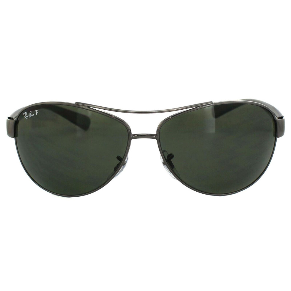 Ray-Ban Rb3386 RB3386, Gunmetal Polarized Sunglasses G-15 Green Polarised lenses, Mojo Glasses - Image 5