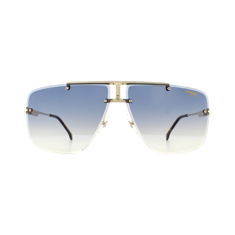 Photos - Sunglasses Carrera  1016/S 001 08 Yellow Gold Dark Blue Gradient Gold 1016S-001-08-64 