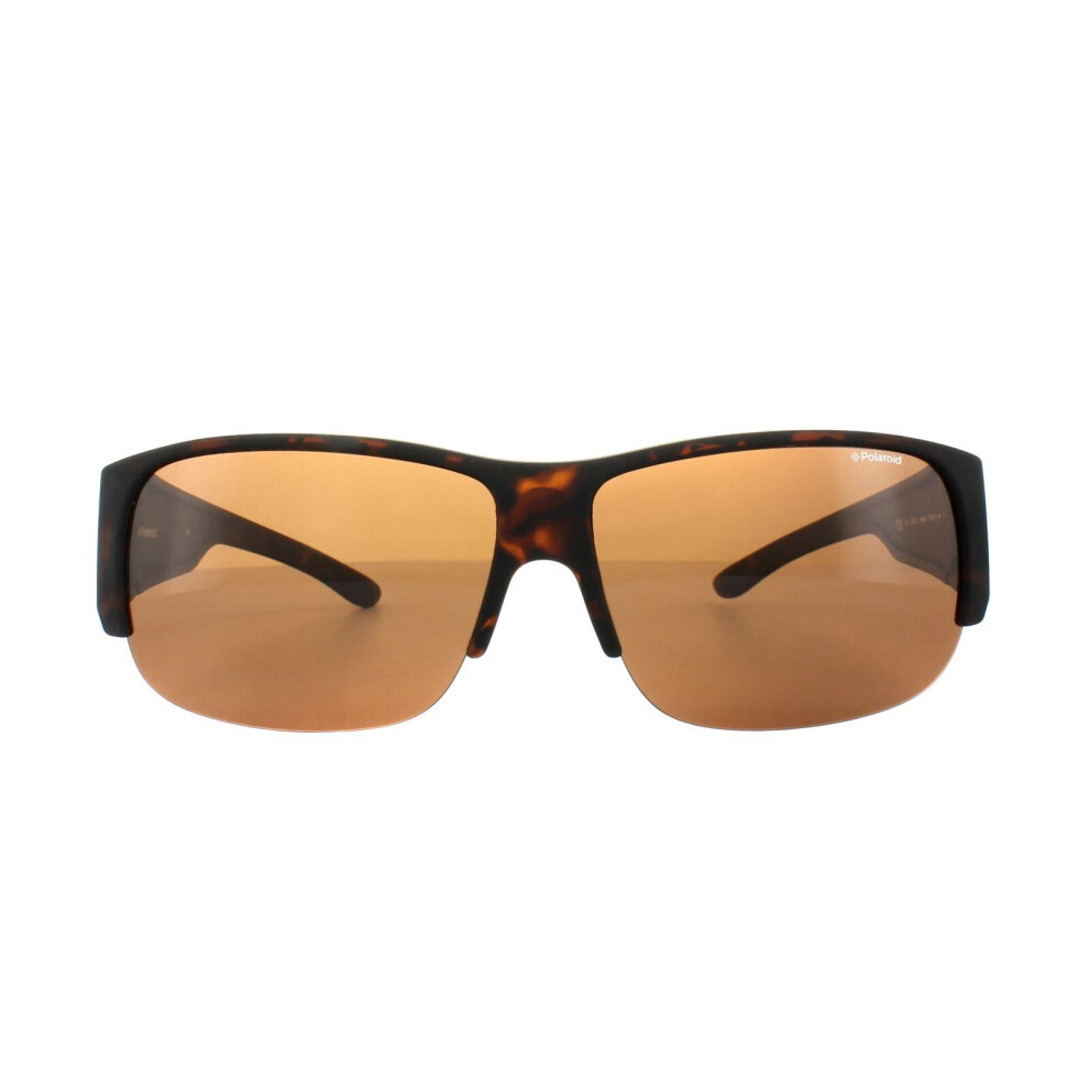 Polaroid Suncovers Fitover Sunglasses PLD 9007/S V08 HE Havana Brown Polarized