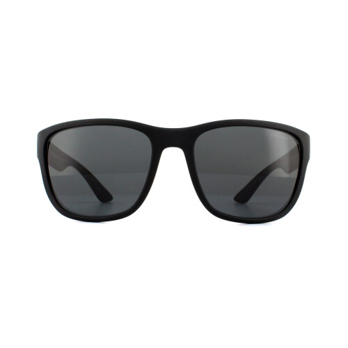 Prada Prada Sport Sunglasses PS01US DG05S0 Black Rubber Grey