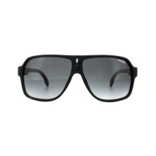 Zonnebril - Carrera - 1001/S-BLX - Zwart/Rood/Wit - Donkergrijs Glas - Bescherming Categorie 3