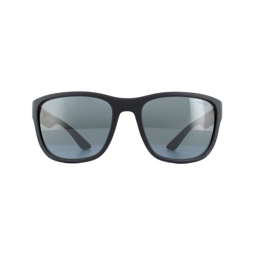 Prada Prada Sport Sunglasses PS01US UFK5L0 Grey Rubber Dark Grey Mirror