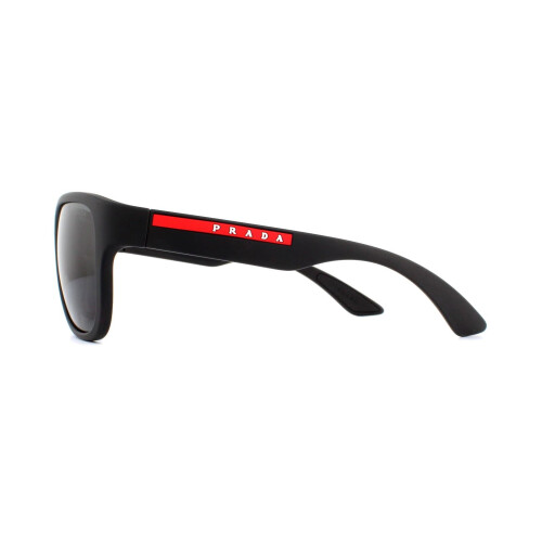 Prada Prada Sport Sunglasses PS01US DG05S0 Black Rubber Grey 2