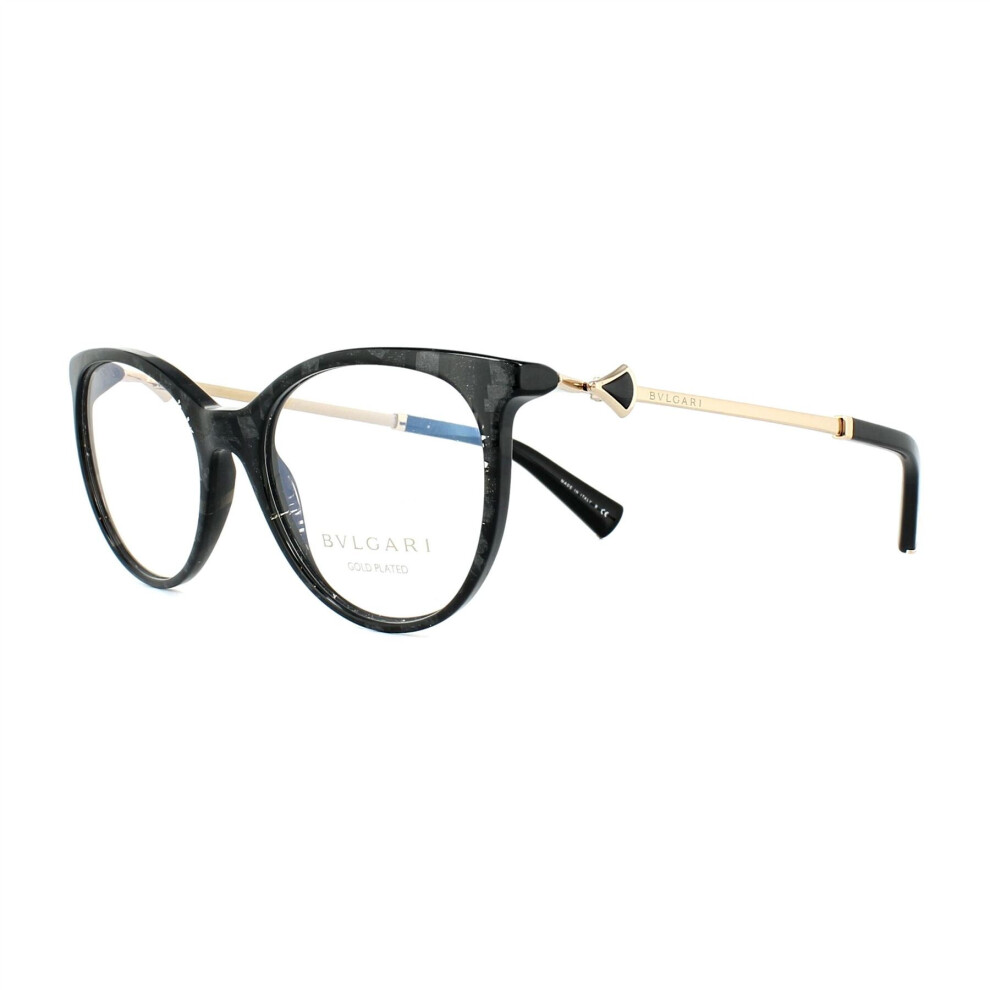 Bvlgari Glasses Frames 4149KB 5412 Black Gold 52mm Womens