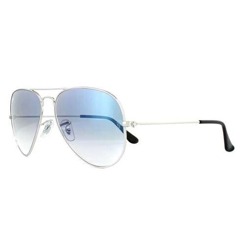 Ray-Ban Ray-Ban Sunglasses Aviator 3025 Silver Gradient Light Blue 003/3F Large 62mm 1