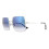 Ray-Ban Ray-Ban Sunglasses Square RB1971 91493F Silver Light Blue Gradient 2