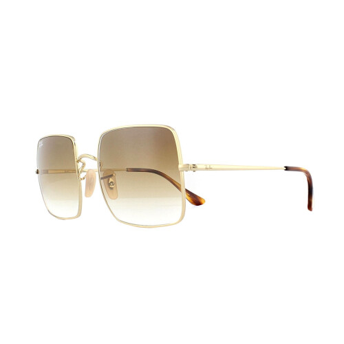 Ray-Ban Ray-Ban RB1971 914751 Gold Light Brown Gradient Sunglasses - Rectangular Oversized Square Frame (RB-1971-914751-54) 1