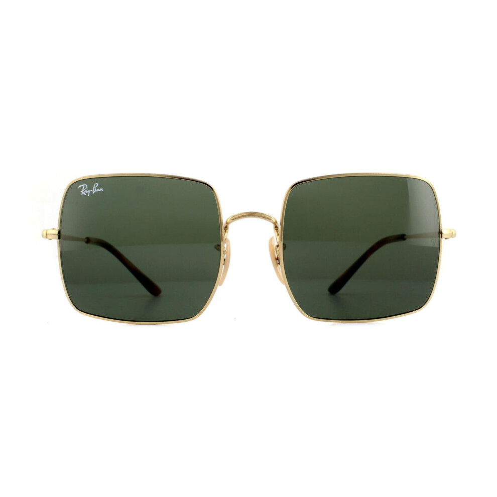 Ray-Ban Womens Sunglasses Square RB1971 914731 Gold Green Metal - One Size - Image 4