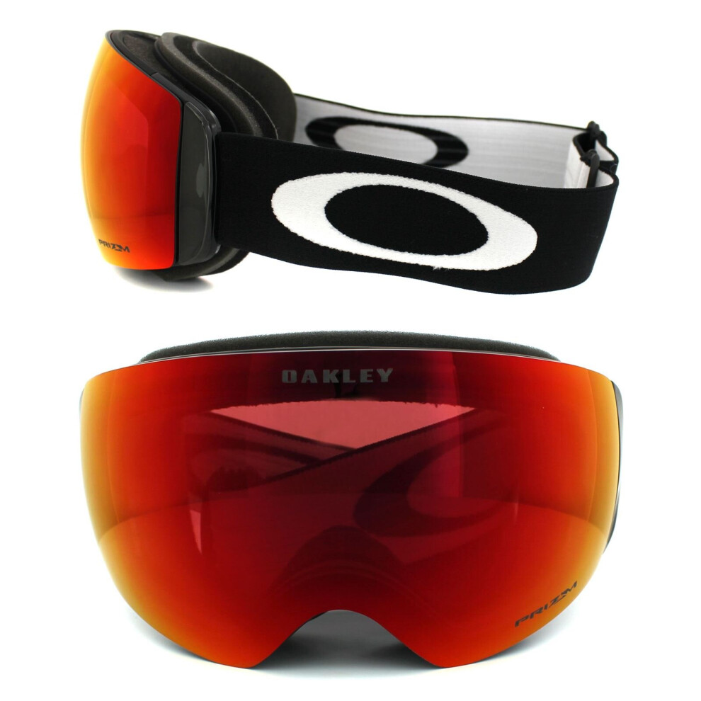 Oakley Ski Snow Goggles Flight Deck XM OO7064-39 Matt Black Prizm Torch Iridium