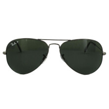 Ray-Ban Sunglasses Aviator 3025 Gunmetal Green Polarized 004/58 Large 62mm