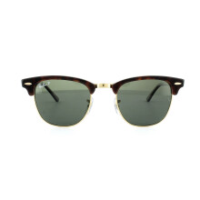 Ray-Ban Sunglasses Clubmaster 3016 990/58 Red Havana Green Polarized Small 49mm