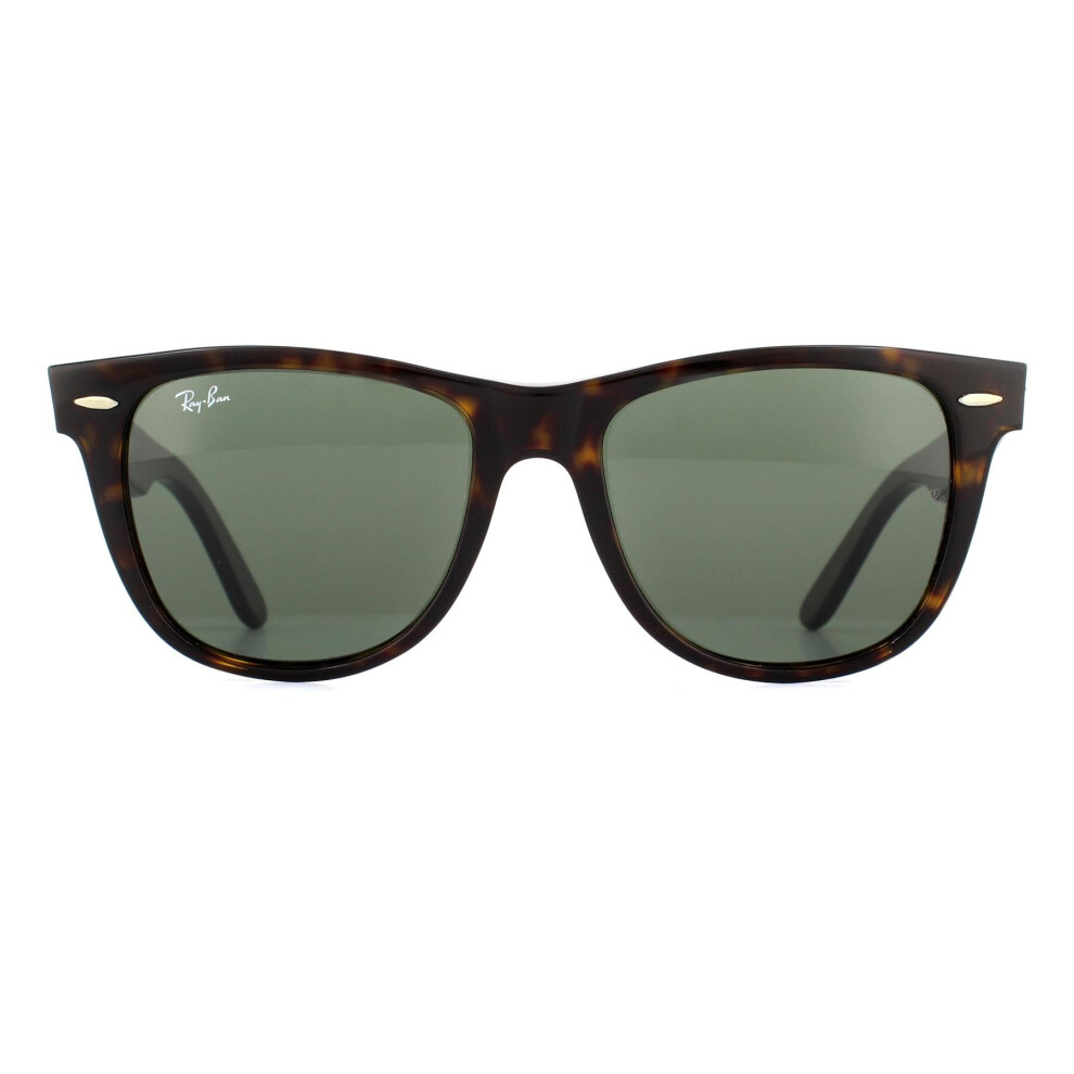 Ray-Ban Sunglasses Wayfarer 2140 902 Tortoise Green G-15 Large 54Mm Brown