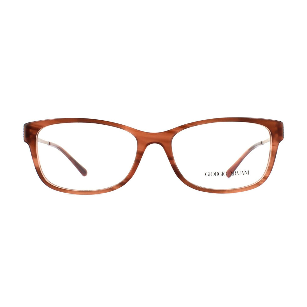 Giorgio Armani Glasses Frames 7098 5488 Striped Brown Womens 52mm