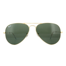 Ray-Ban Classic Aviator Gold Green Unisex Sunglasses RB3025